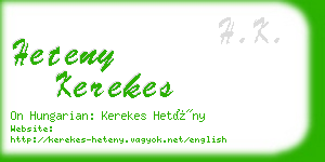 heteny kerekes business card